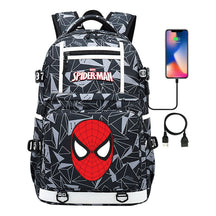 Superhero Printed Youth Student Backpack Men And Women's Leisure Travel Backpack