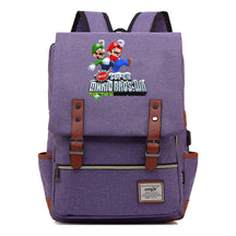 Game Super Mario Youth Student Backpack Usb Casual Backpack