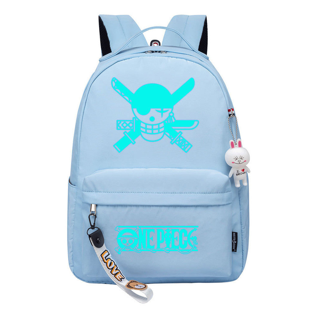 Cartoon Pirate Wang Lufei Youth Student School Bag Leisure Bag Girl Backpack