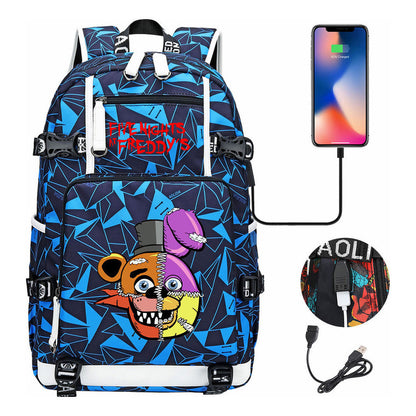 Toy Bear Game Peripheral Usb Youth Student Backpack For Men And Women's Leisure High-capacity Travel Backpack