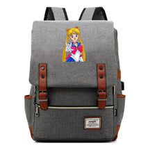 Anime Beauty Girl Warrior Youth Student School Bag Usb Men's And Women's Leisure Backpack