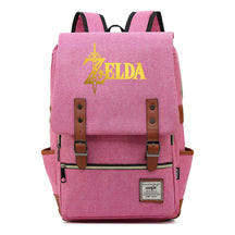 Golden Game Zelda Printed Youth Student Backpack For Men And Women, Casual Belt Buckle, Classic Backpack