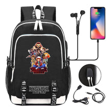Strange Story Printed Usb Youth Student Backpack For Men And Women's Leisure Travel Backpack