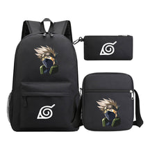 Anime Naruto Starry Sky Student School Bag Three Piece Set Backpack Set