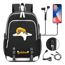Comic Egg Yolk Lazy Egg Teenage Student Backpack Usb Boys And Girls Casual Backpack