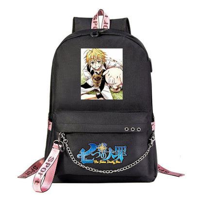 Usb Youth Student Backpack For Boys And Girls Leisure Travel Backpack