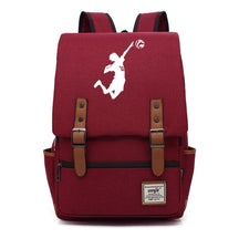 Volleyball Youth Printed Student School Bag Casual Belt Buckle Classic Backpack