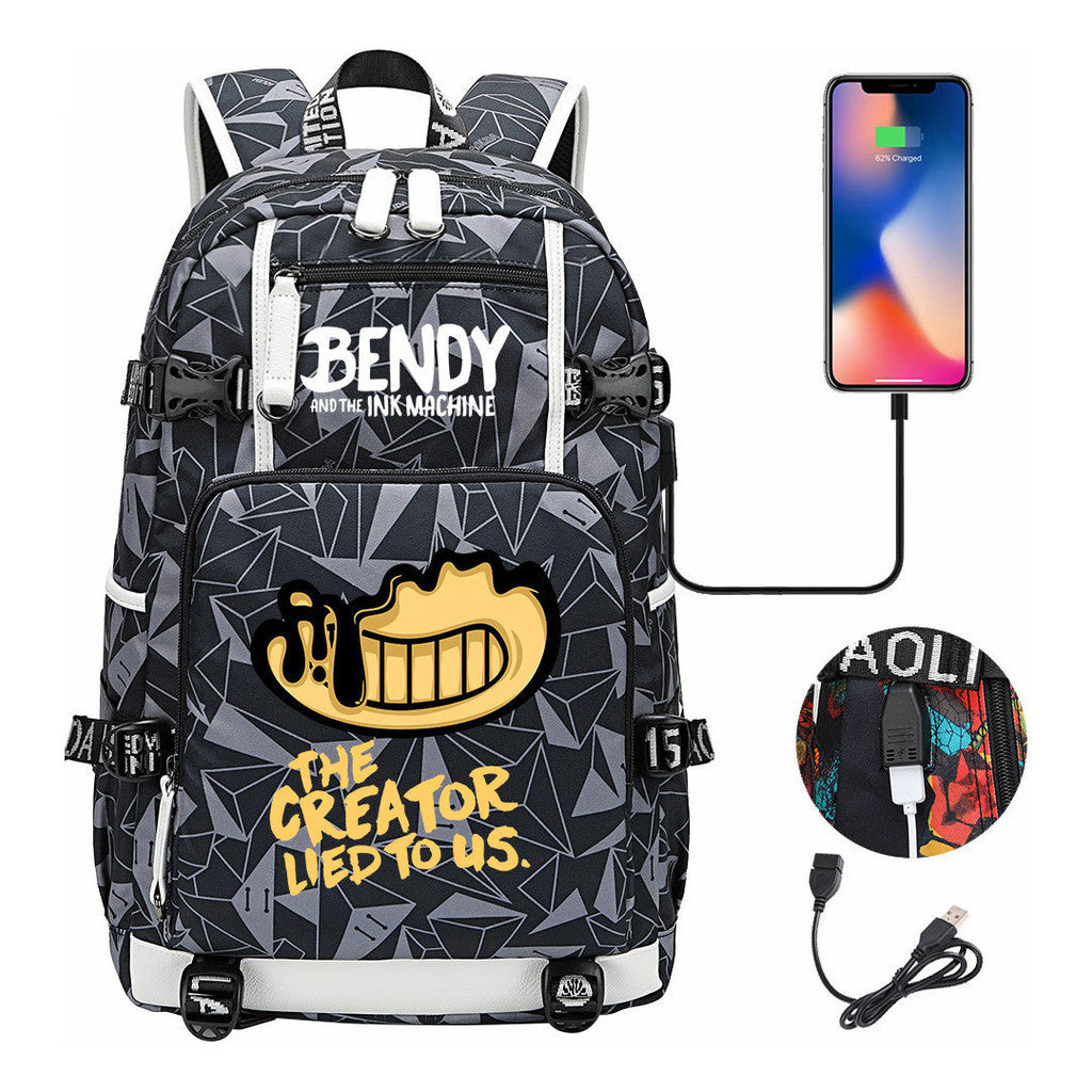 Usb Youth Student Backpack Travel Backpack