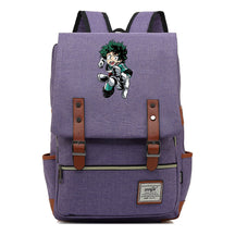 Anime My Heroes Academy Printed Youth Student Backpack Men's And Women's Leisure Belt Buckle Classic Backpack