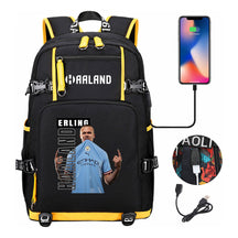 Basketball Star Harland Printed Youth Student Backpack With Large Capacity Leisure Travel Backpack
