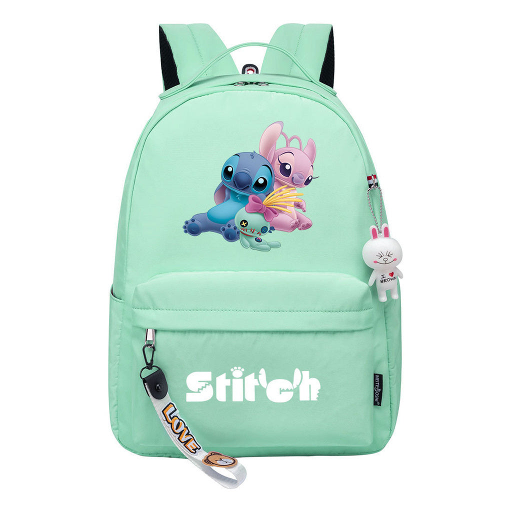 Interstellar Baby Stitch Printed Student Backpack, Casual Travel Bag, Girl Backpack