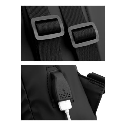 Usb Large Capacity Backpack, Multifunctional Outdoor Sports Shoulder Bag, Casual One Shoulder Crossbar Bag