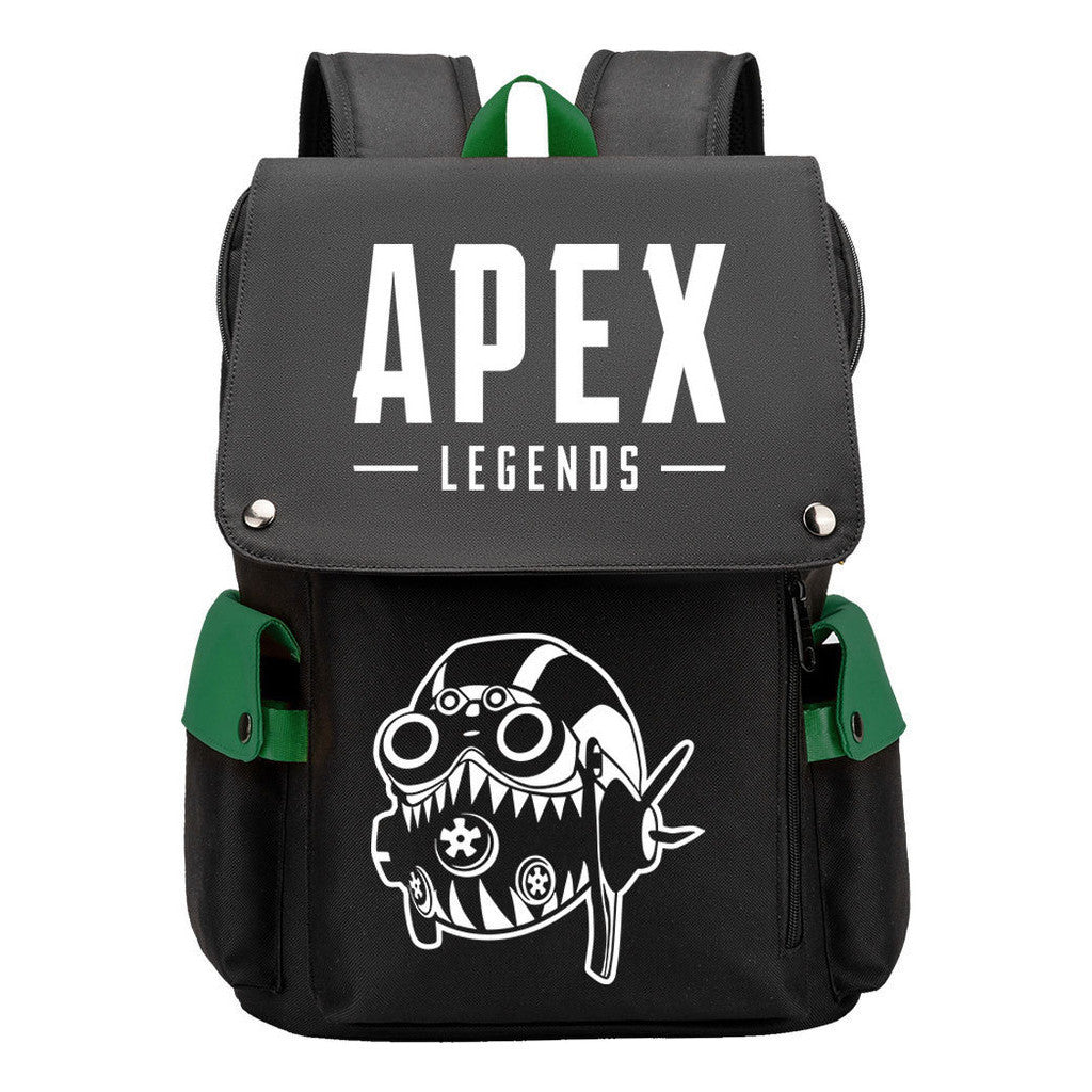 Apex Hero Print Usb Charging Head Youth School Bag Casual Backpack