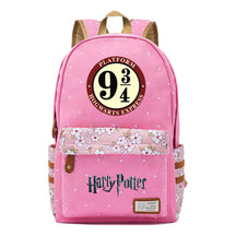 School Of Witchcraft And Wizardry Student Backpack With Floral Canvas Backpack