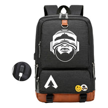 Apex Hero Print Usb Student Backpack For Leisure Travel Backpack