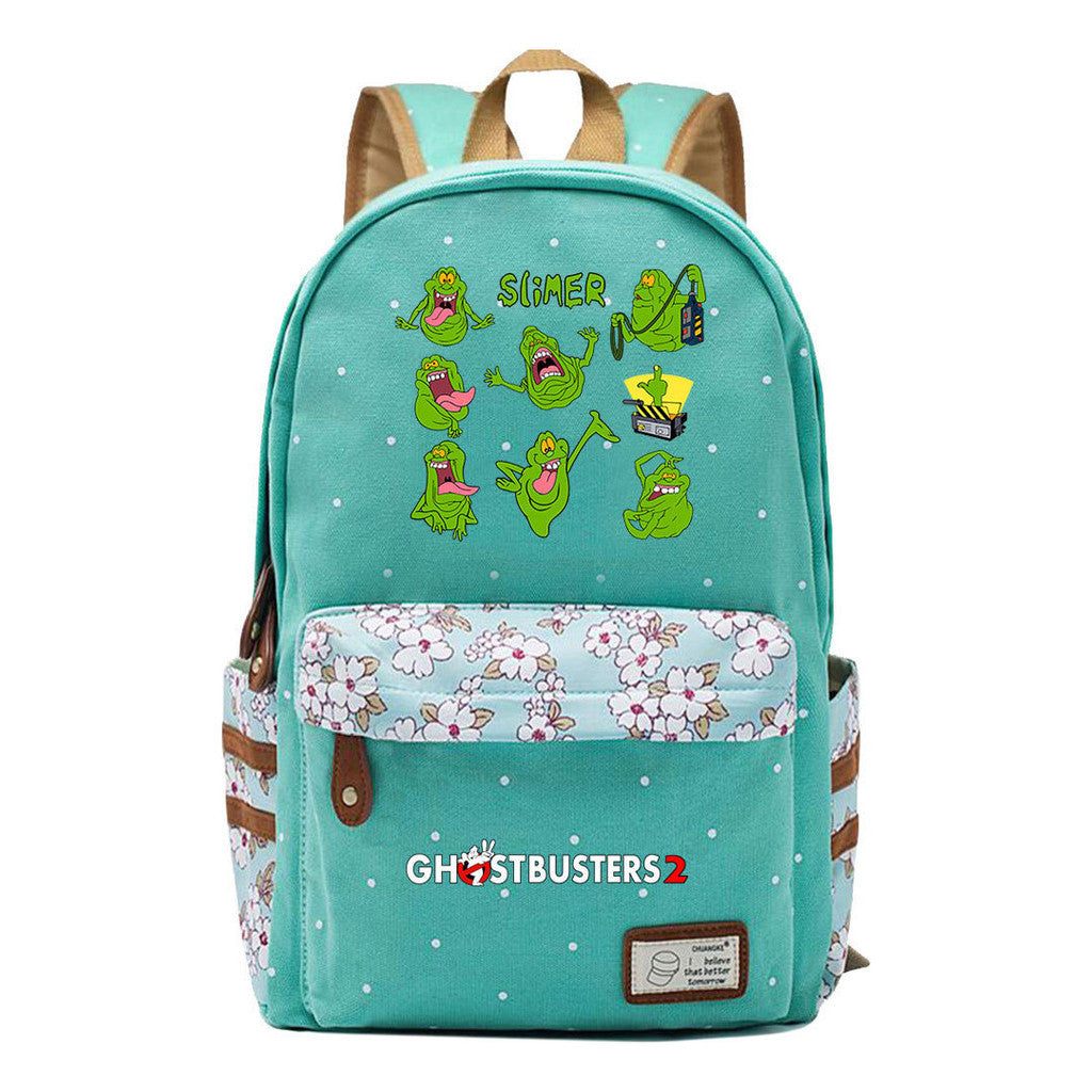 Devil Print Teenage Girl Backpack, Fashionable And Casual Backpack