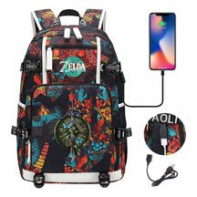 Printed Student Backpack For Men And Women With Large Capacity Leisure Travel Backpack