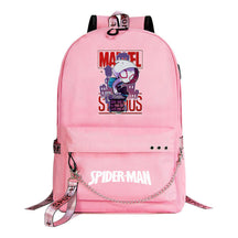 Superhero Printed Teenage Student Backpack For Boys And Girls, Casual Woven Strap Backpack
