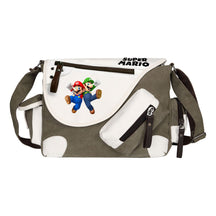 Super Mario Youth Student School Bag Canvas Shoulder Bag Casual Straddle Backpack