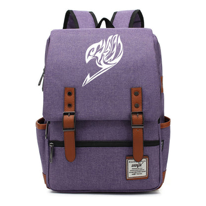 Comic Print Youth Student Backpack For Men And Women, Casual Belt Buckle, Classic Backpack