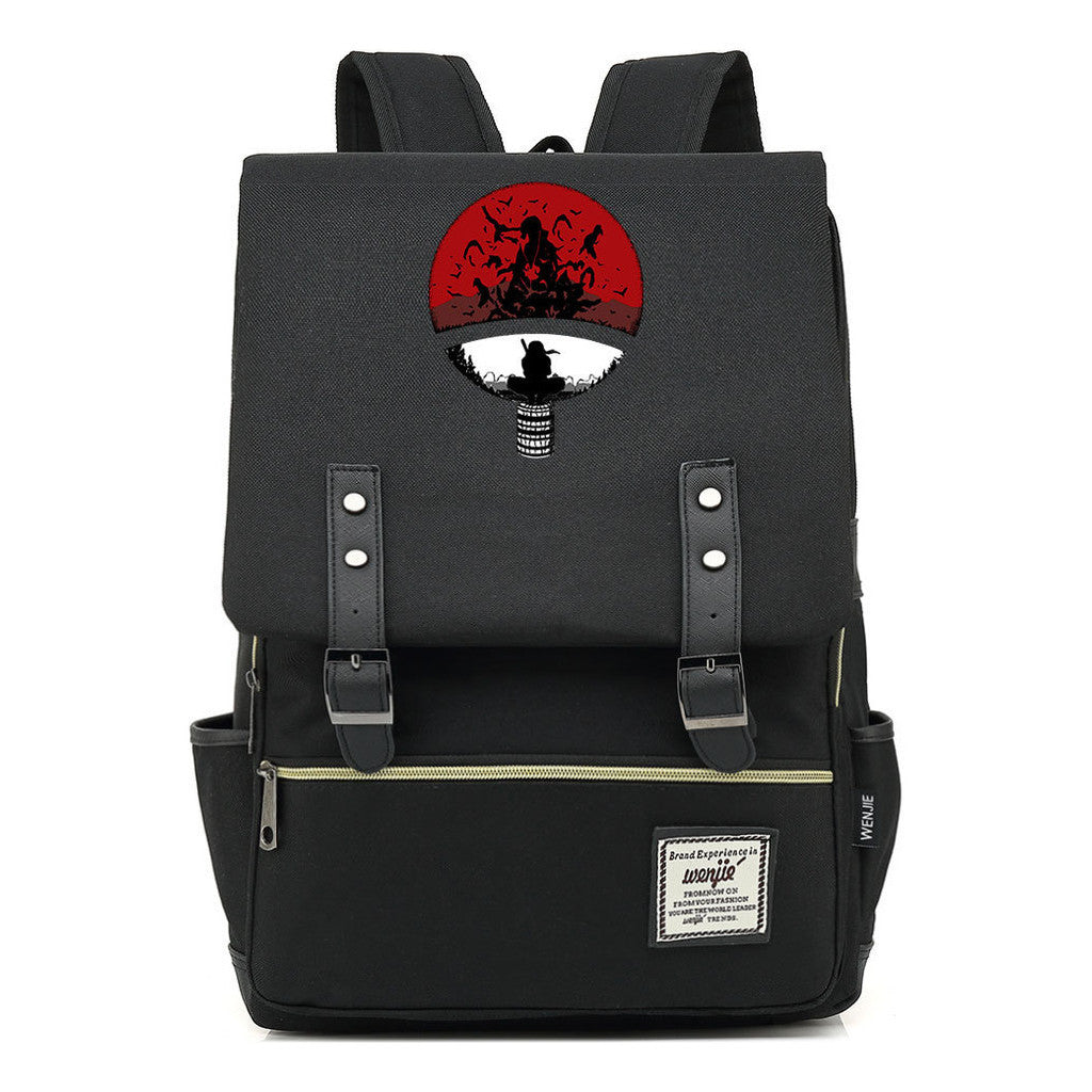 Naruto Printed Schoolbag Leisure Belt Buckle Classic Backpack Young Students