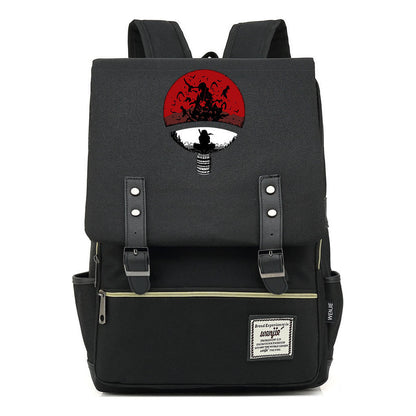 Naruto Printed Schoolbag Leisure Belt Buckle Classic Backpack Young Students