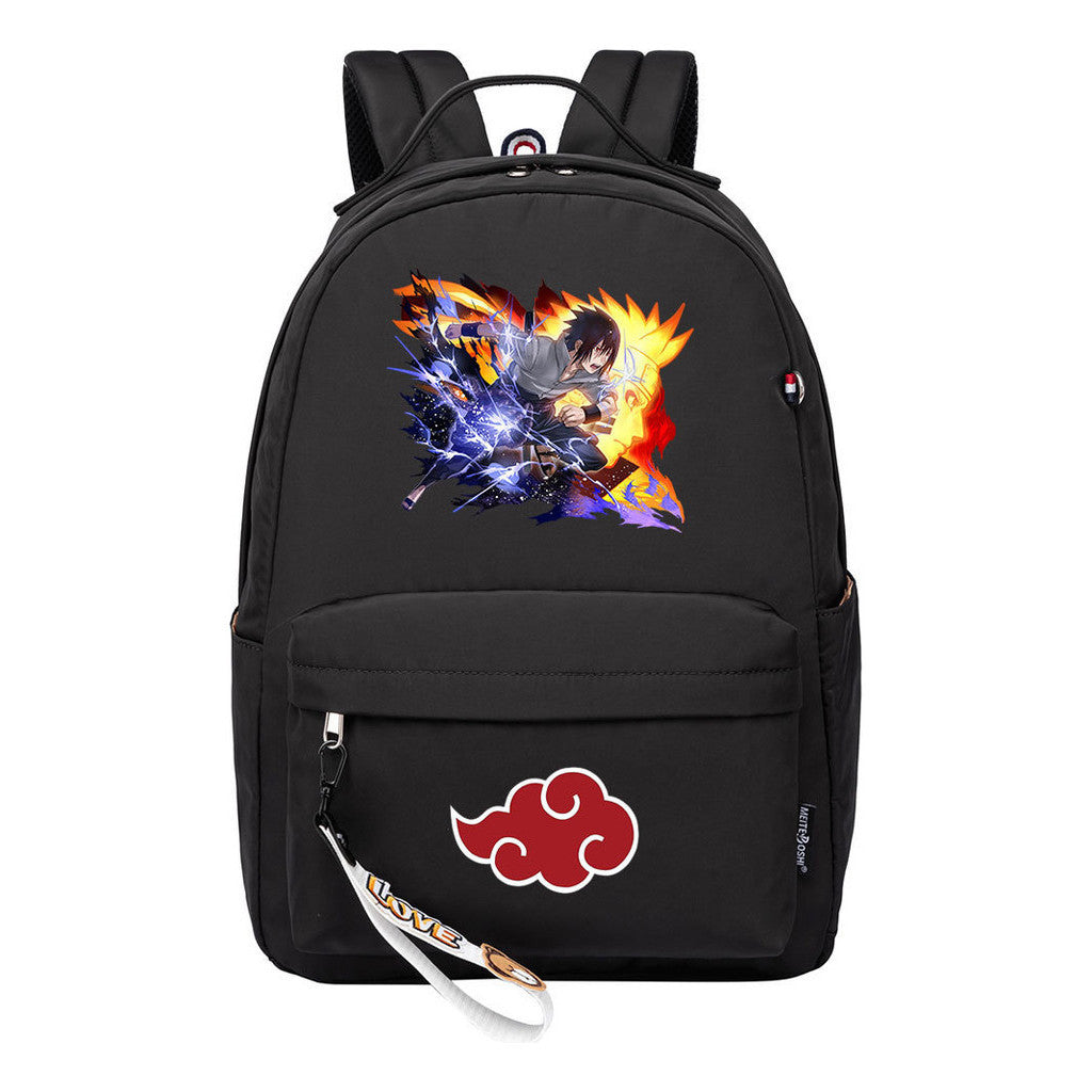 Naruto Printed Teenage Student Backpack, Casual Bag, Girl Backpack