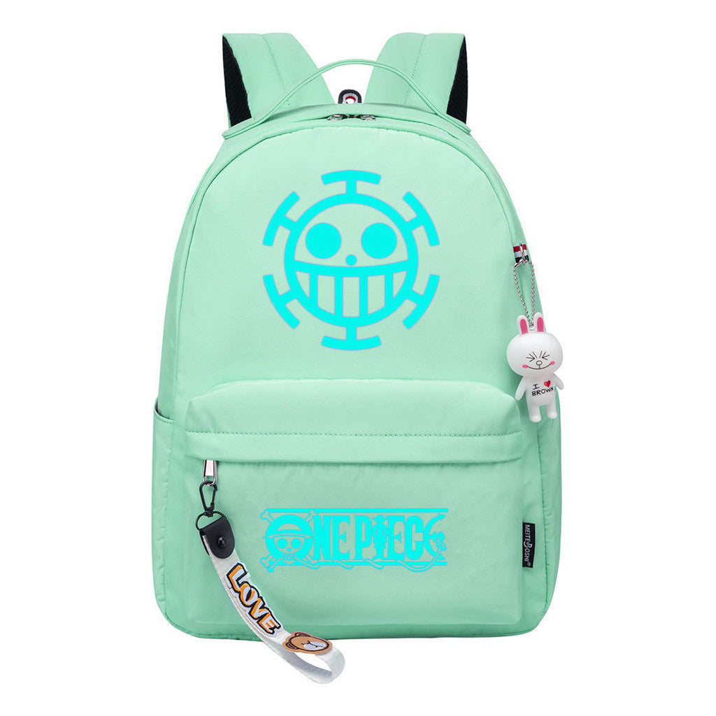 Cartoon Pirate Wang Lufei Youth Student School Bag Leisure Bag Girl Backpack