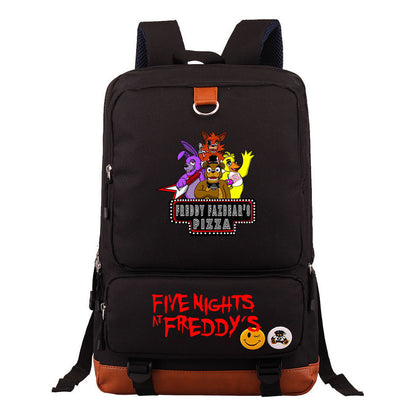 Toy Bear Game Printed Youth Student School Bag Large Capacity Travel Bag Men's And Women's Backpack