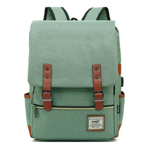 Usb Youth Student Backpack For Men And Women With Casual Belt Buckle Printed Backpack