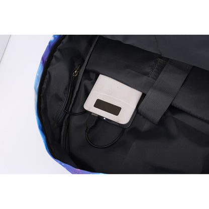 Toy Bear Game Usb Youth Student Backpack For Men And Women Leisure Travel Backpack