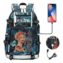 Printed Usb Youth Student Backpack For Men And Women's Leisure Large Capacity Travel Backpack