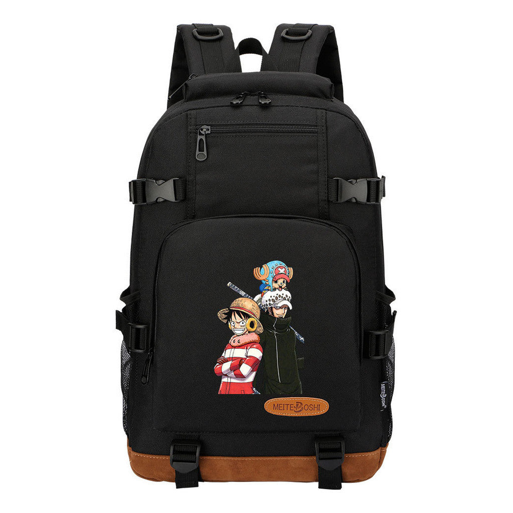 Pop Anime Pirate Wang Lufei, Teenage Student Backpack, Men's And Women's Backpack