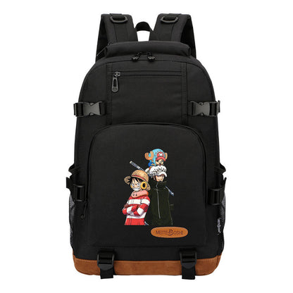 Pop Anime Pirate Wang Lufei, Teenage Student Backpack, Men's And Women's Backpack
