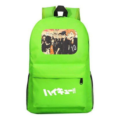 Fashion Volleyball Youth Flying Heart Printed Youth Student School Bag Men's And Women's Leisure Backpack