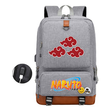 Naruto Printed Usb Student Backpack For Men And Women's Leisure Travel Backpack