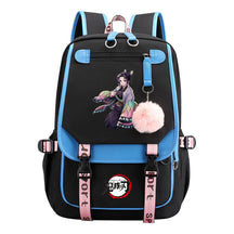 Cartoon Fashion Usb Student Backpack With Casual Woven Strap Flip Back Backpack