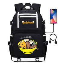 Cartoon Cartoon Lazy Egg Usb Student Backpack Backpack Leisure Travel Bag