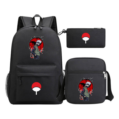 Naruto Starry Sky Youth School Bag Three Piece Set For Boys And Girls Backpack Set