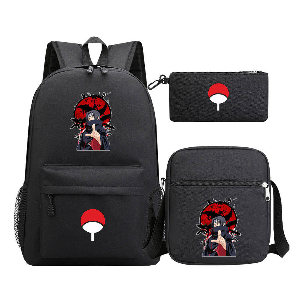 Naruto Starry Sky Youth School Bag Three Piece Set For Boys And Girls Backpack Set