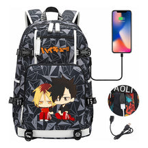 Volleyball Youth Usb Large Capacity Youth Student School Bag Men's And Women's Leisure Travel Backpack