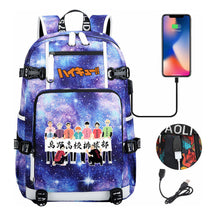 Volleyball Youth Usb Large Capacity Youth Student School Bag Men's And Women's Leisure Travel Backpack