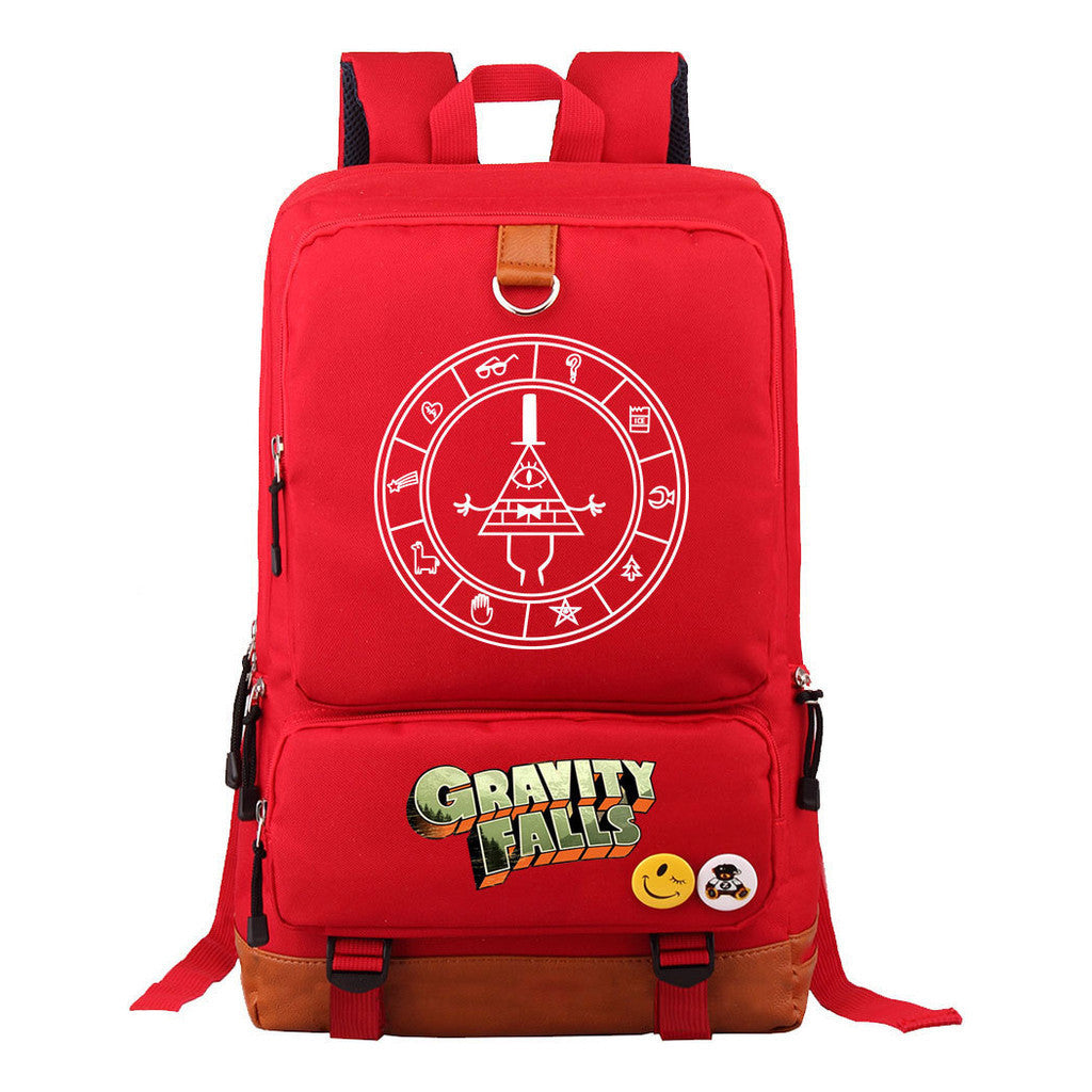 Strange Town Youth Student School Bag Large Capacity Travel Bag Men's And Women's Backpack