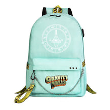 Cartoon Strange Town Youth Student School Bag Men's And Women's Leisure Travel Backpack