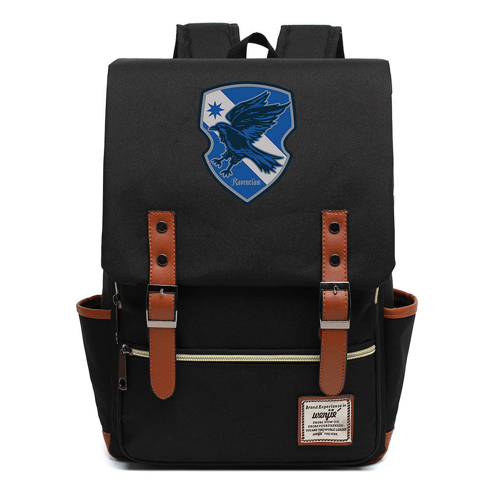 School Of Magic Printed Youth Schoolbag Leisure Belt Buckle Classic Backpack