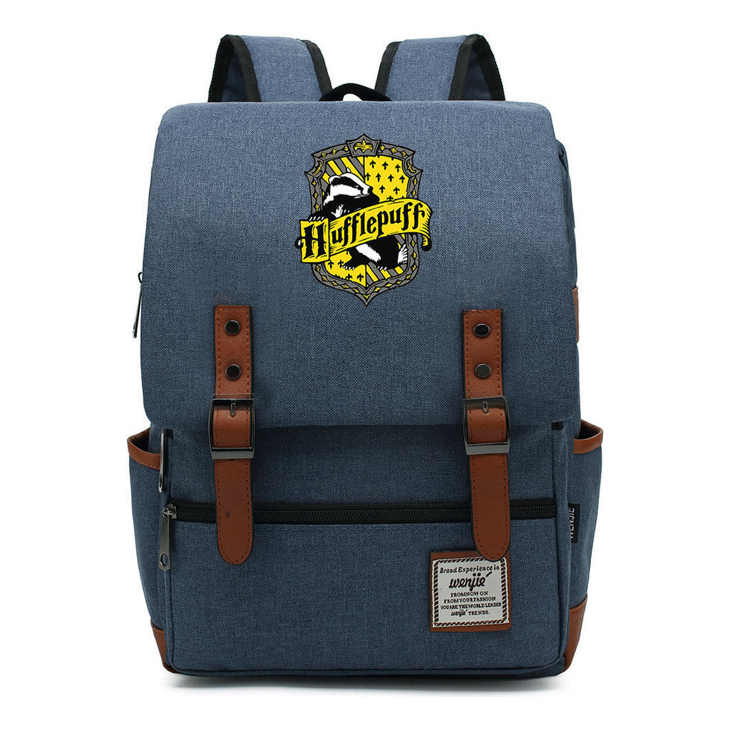 School Of Witchcraft And Wizardry Printed Teenage Student Backpack For Men And Women With Casual Belt Buckle Classic Backpack  43*29*13.5cm