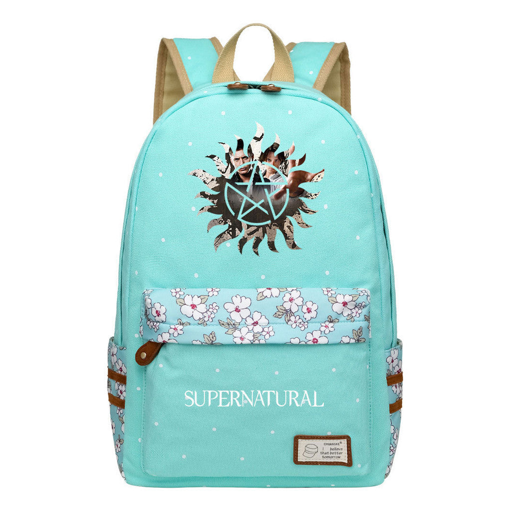 Evil Power Printed Student School Bag Fashion Casual Backpack