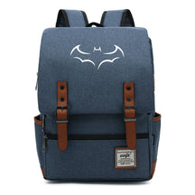 Superhero Batman Print Youth Student Backpack Casual Belt Buckle Classic Backpack