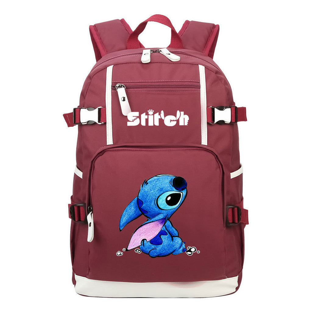 Printed Teenage Student Backpack, Leisure Travel Backpack