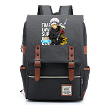 Anime Pirate King Luffy Printed Student School Bag Casual Belt Buckle Classic Backpack